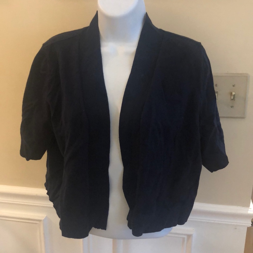 Navy Shrug size 1X